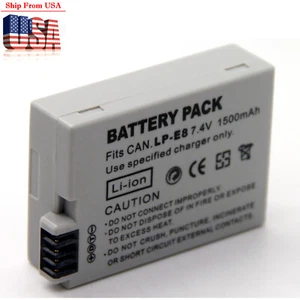 LP-E8 Li-ion Battery For Canon EOS Rebel T2i T3i T4i T5i 550D 600D 650D 700D USA - Picture 1 of 4