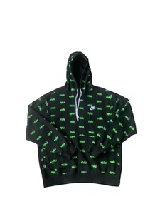 Nike Club Script Hoodie Herren Medium Schwarz Pullover Multi Logo - Bild 1 von 11