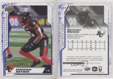2020 Upper Deck CFL Blue Dominique Rhymes #134