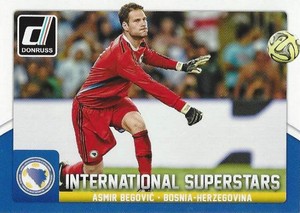 2015 Donruss Soccer 'International Superstars #5 Asmir Begovic Bosnia Herzegovia