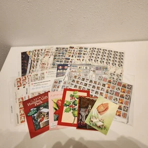 Vintage American Lung Association Christmas Holiday Seals Over 60 Sheets Rare - Bild 1 von 8