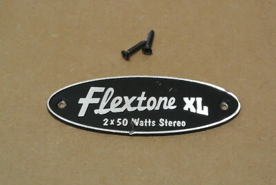 GENUINE LINE 6 FLEXTONE XL MODEL METAL PLATE + SCREWS for YOUR AMPLIFIER! #E116 - Image 1 of 4