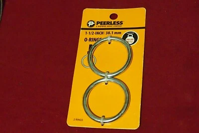 1 1/2" Welded 38.1mm O-Rings, Steel,Peerless 2 Rings each Card Load Limit 195Lbs - Image 1 of 2