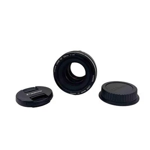 Canon EF 50mm f/1.4 USM 2515A003 Standard EOS DSLR Camera Lens - Black - Picture 1 of 12