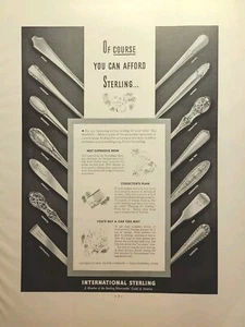 International Sterling Wallingford Silber Besteck Muster Vintage Druck Werbung 1936 - Bild 1 von 4