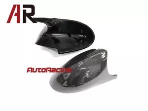 For 05-08 BMW E90 E91 E92 Sedan M3 Type Replacement Carbon Fiber Mirror Covers - Picture 1 of 2