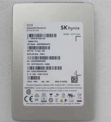 SK hynix PE6011 7.68TB SSD U.2 7680GB PCIE HPK2 HFS7T6GDUFEH-A430A VK007680KWWFQ - Image 1 of 4