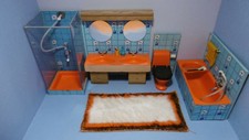 Vintage Lundby Puppenhaus original LISA Badezimmer, Bad, Möbel