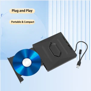 USB 3.0 Type C Externes CD/DVD Laufwerk Brenner Player für Laptop PC DE - Afbeelding 1 van 12