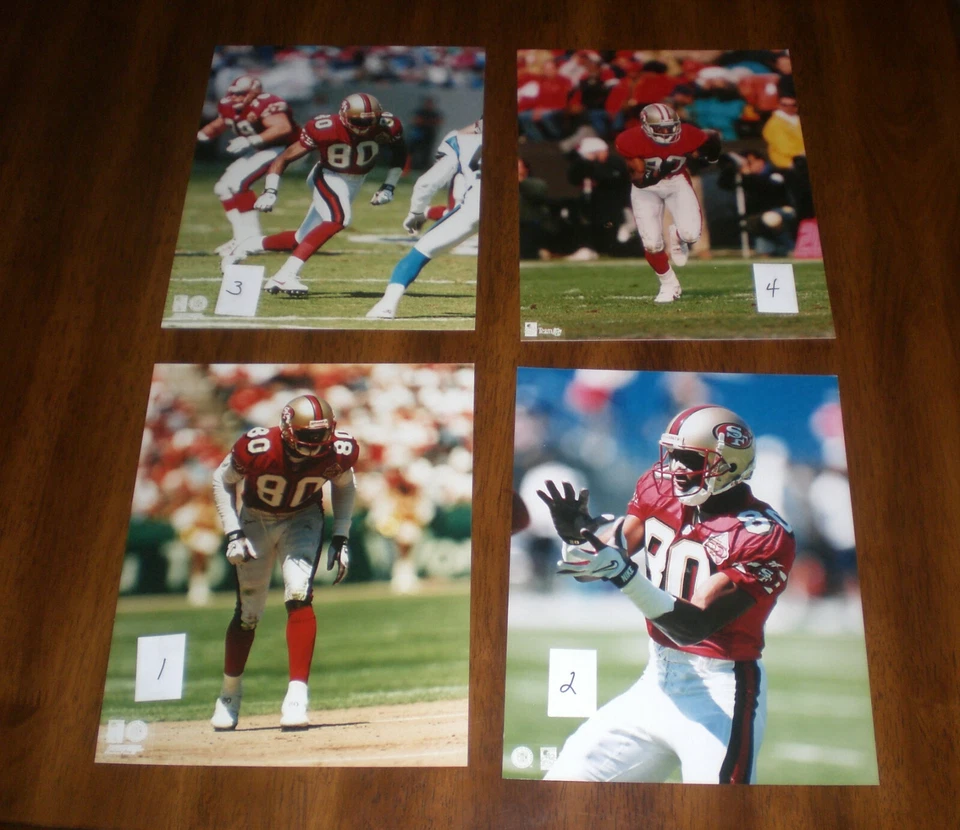 SAN FRANCISCO 49ers JERRY RICE COLOR 8x10 PHOTOS - YOUR CHOICE - Image 1 of 1