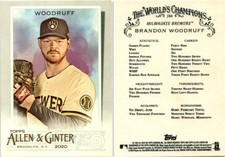 Brandon Woodruff 2020 Topps Allen & Ginter Baseball Card 244  Milwaukee Brewers