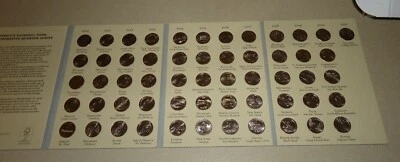 2010 2021 National Park Quarter Set Complete 56 Coin Album - UNC Read Des - Image 1 of 3