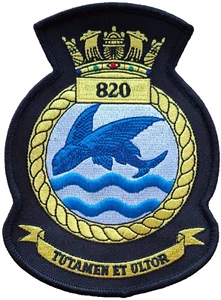 820 Naval Air Squadron Embroidered Patch - MOD LICENSED - Picture 1 of 6