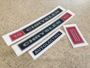 Chrysler 10 HP Autolectric Vintage Outboard Motor Decals Vinyl + FREE Shipping - Picture 1 of 1