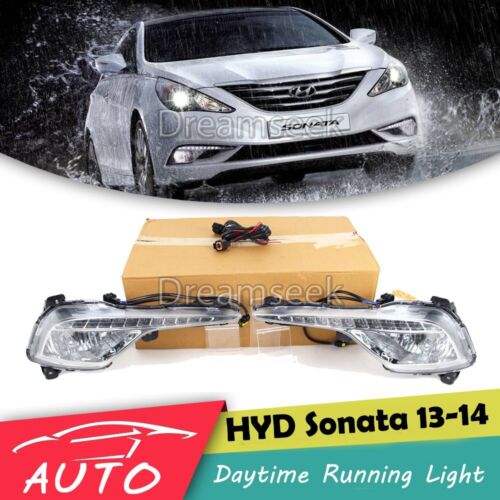 2x LED TFL Tagfahrlicht für Hyundai Sonata 2013 2014 Nebelscheinwerfer DRL Lampe