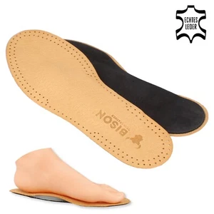 Orthopädische Leder Einlagen Spreizfuß Senkfuß Latex Aktivkohle BISON - Bild 1 von 7