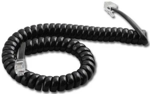 Avaya Lucent 9' FT Black 6 6D 18 18D 34D Phone Handset Receiver Coil Cord Wire - Picture 1 of 1
