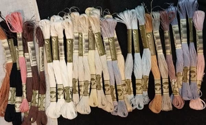 Lot(30) DMC 6 strand linen floss hardanger/needlepoint/cross-stitch - Picture 1 of 1