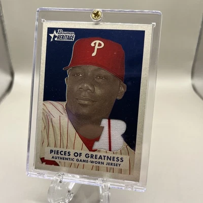 2006 Bowman Heritage - Pieces of Greatness Ryan Howard #PG-RH (MEM) - Image 1 of 2