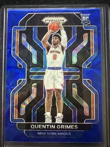 2021-22 Panini Prizm Quentin Grimes Blue Scope ROOKIE # 29/39 SSP Knicks 76ers - Bild 1 von 8