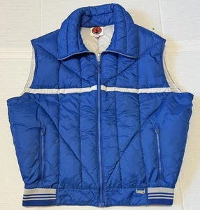 WHITE STAG Mountain Goat - Men's Vintage 80s Puffer Vest - Size X-Large - Picture 1 of 9