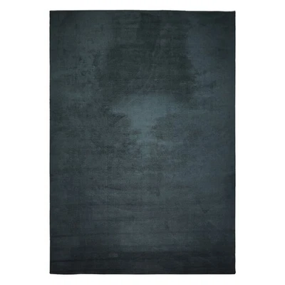 Alfombra acanalada Surya 12x15 acolchada a mano lana verde azulado hecha a mano moderna floral de felpa Foto 1 de 4