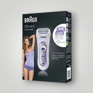 Braun Silk-epil 5 560 Epilierer Damen kabellos Trimmer Peeling lila 3-in-1 - Bild 1 von 1