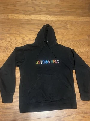 Travis Scott Astroworld Wish You Were Here Black Hoodie Sweatshirt 2018 size Med - Image 1 of 4
