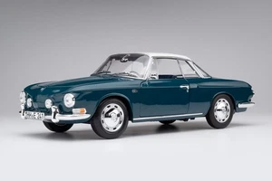 VW Karmann Ghia 1500 Tipo 34 1961 Azul Oscuro Blanco Coche De Modelo 1:18 Norev - Imagen 1 de 10