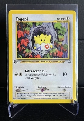 1x Pokemon Karte Togepi 1. Edition! 51/111 Neo Genesis! Deutsch Near Mint! - Bild 1 von 3