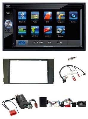 Blaupunkt 2DIN Bluetooth TMC USB Lenkrad SD Navigation für Audi A6 2001-2005 Vol - Bild 1 von 4