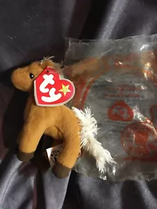 TY McDonald's Teenie Beanie Happy Meal 30 Yrs SPURS THE HORSE #24 NEW open bag - Picture 1 of 6