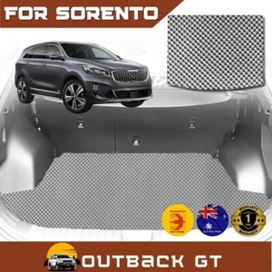 6D Diamond Car Cargo Boot Mat for Kia Sorento 2015-2020 -Grey - Picture 1 of 5