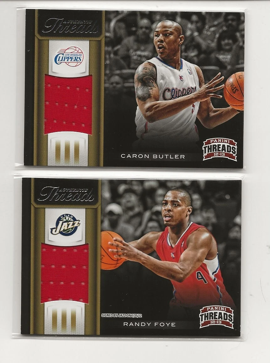 2012-13 Panini Threads Authentic Threads Lot of 2 Caron Butler, Randy Foye