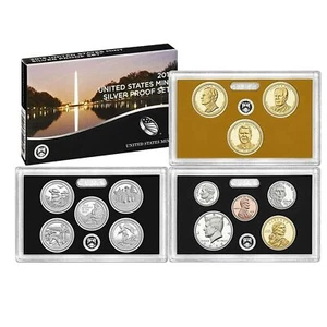 2016 S United States Mint Annual SILVER 13 Coin Proof Set Original Box and COA - Picture 1 of 8