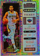 CJ McCollum 2022-23 Contenders Basketball Infinite Mojo Silver Refractor Card#94