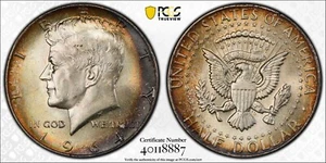 1964 Kennedy Half Dollar PCGS MS64 Wayte Raymond Album Toned  - Picture 1 of 7