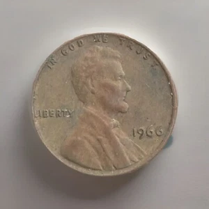 🔥 Uncleaned 1966 Lincoln L Rim 1c Error Coin Beautiful!!*** - Picture 1 of 10
