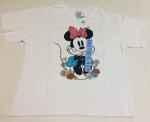 Disney Ladies Minnie Mouse Short Sleeve Tee With Embroidery Women's Size X-LARGE - Picture 1 of 2
