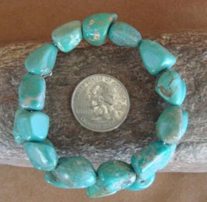 Pulsera de alambre de memoria turquesa nativo indio navajo de Yazzie - Imagen 1 de 4