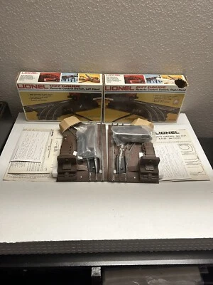 Lionel 027 Remote Control Switches Left 6-5121 and Right 6-5122 New Old Stock - Image 1 of 4