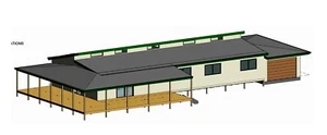 Valentine 265KR - 3 bedroom, 2 Bathroom, Study + Garage steel frame Kit Home. - Picture 1 of 9