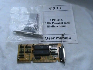 1 NEW MANHATTAN 16 BIT DUAL PARALLEL CARD #4011 - Picture 1 of 3