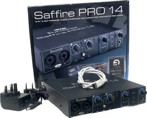 FOCUSRITE SAFFIRE PRO 14 FireWire 400 Audio Interface BOXED, PSU, 800 Cable, etc - Picture 1 of 19