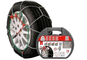 RD9 - Cadenas de nieve metálicas RD9 mm, talla Nº 90, set 2 uds, guantes i - Imagen 1 de 2