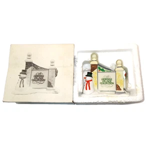 Letrero de pueblo colección Department 56 Heritage Village con muñeco de nieve 5572-7 en caja - Imagen 1 de 10