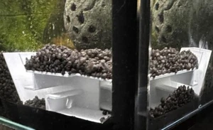Corner Shrimp Aquarium Tunnel Hide – Fish Tank Substrate Accessory, Betta & Cory - Picture 1 of 5