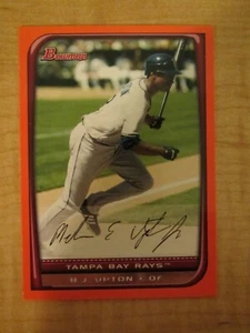 2008 Bowman Orange B.J. Upton 103/250 #96 Tampa Bay Rays - Picture 1 of 2