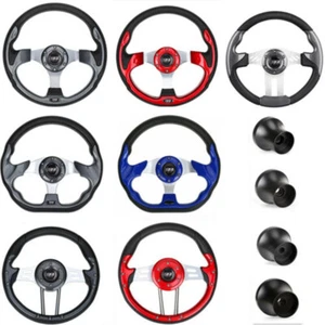 Golf Cart Steering Wheel or Black Adapter For Yamaha EZGO Club Car Carts Part - Picture 1 of 61