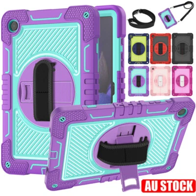 For Samsung Galaxy Tab A7 A8 A9+ S7 S9 FE Kids Shockproof Strap Stand Case Cover - image 1 of 4